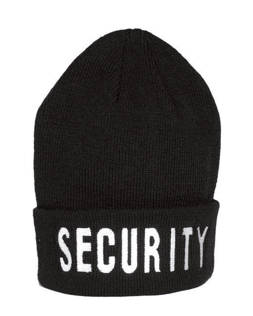 Mil-Tec SECURITY Σκούφος Πλεκτός Polyacryl με Σχέδιο, Μαύρο