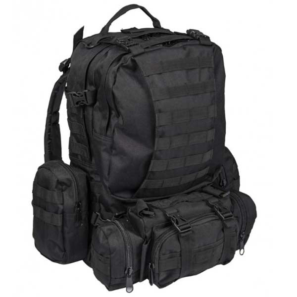 Mil-Tec Defence σακίδιο πλάτης, μαύρο, 36L