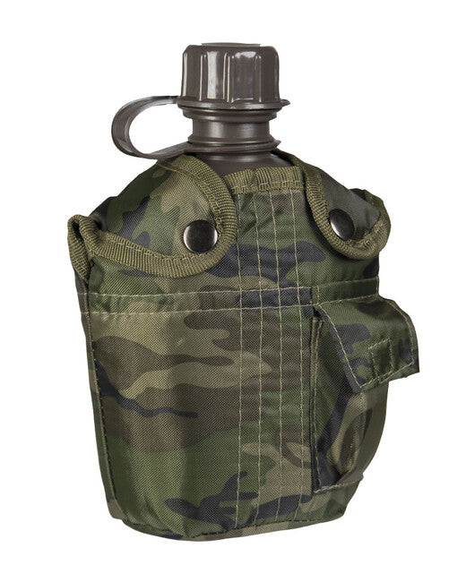 Mil-Tec US IMPORT Πολεμική Φιάλη 1L με Θήκη, Woodland