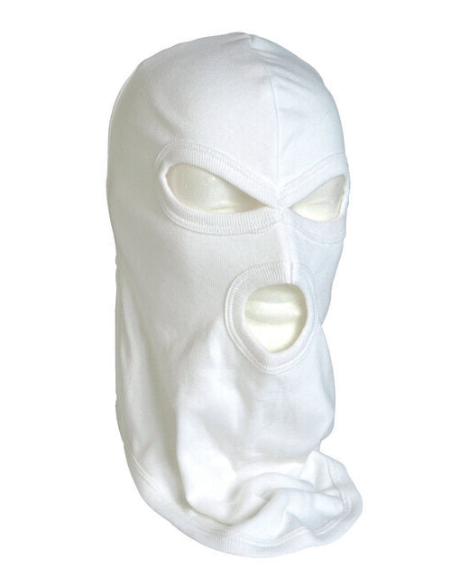 Mil-Tec COTTON Κουκούλα με 3 Ανοίγματα, Λευκό