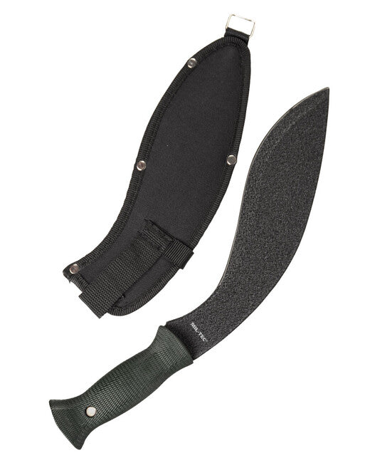 Mil-Tec KUKRI Μαχαίρι με Θήκη Nylon, Μαύρο