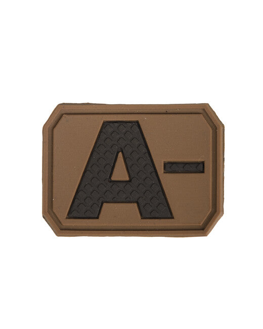 Mil-Tec Σήμα 3D με Αυτοκόλλητο Velcro Ομάδα Αίματος A-, Coyote