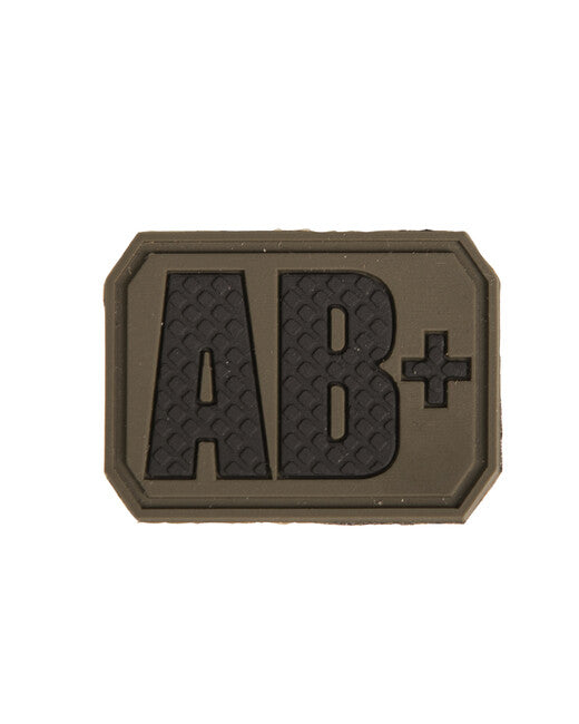 Mil-Tec Κέντημα 3D Ομάδα Αίματος AB+ με Velcro, Πράσινο