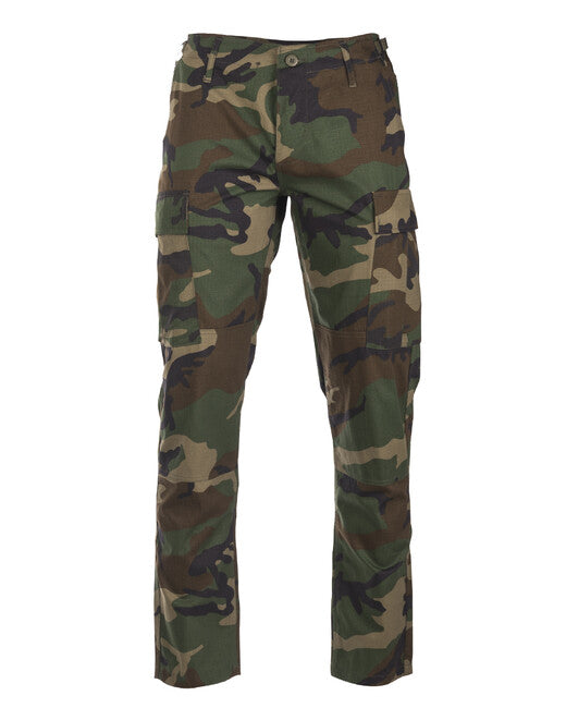 Mil-Tec US BDU SLIM FIT Παντελόνι Πεδίου rip-stop, woodland