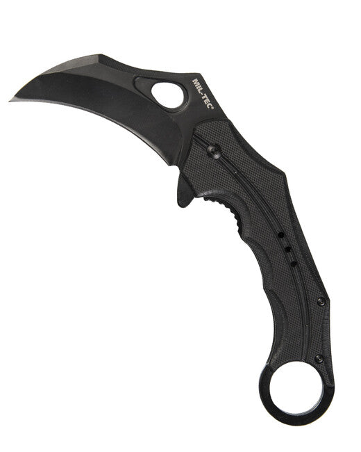 Mil-Tec KARAMBIT Αναδιπλούμενο Μαχαίρι G10, Μαύρο