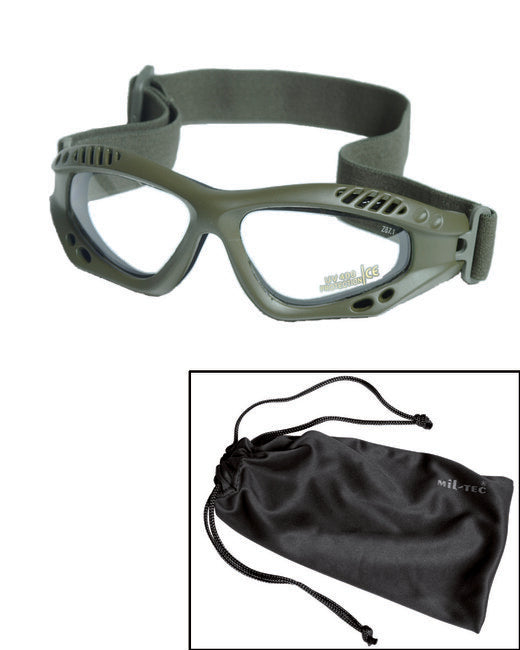 Mil-Tec COMMANDO AIR Γυαλιά, ελιά διάφανο