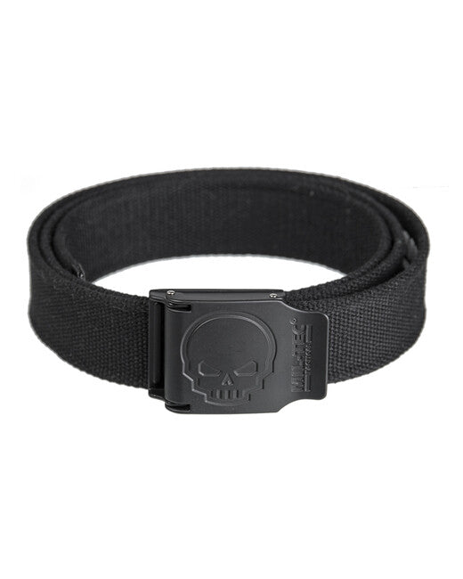 Mil-Tec Ζώνη Πόρπη με Νεκροκεφαλή 40 mm, μαύρο