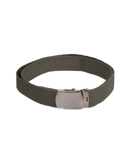 Mil-Tec Ζώνη Παντελονιού US Πλάτος 38mm με Ασημί Αγκράφα, Λαδί
