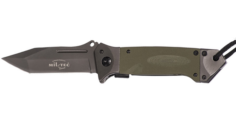 Mil-Tec DA35 Μαχαίρι Αναδιπλούμενο Micarta 22cm, Λαδί
