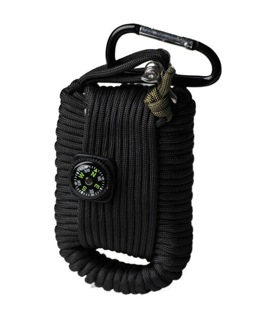 Mil-Tec Σετ Paracord Επιβίωσης Μεγάλο, Μαύρο