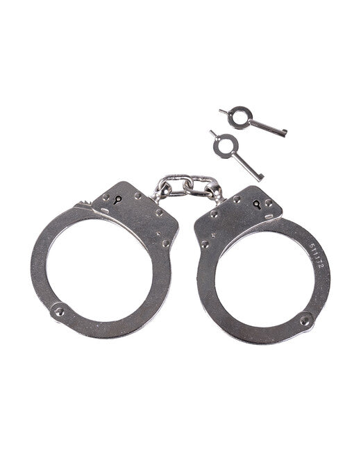 Mil-Tec DOUBLE LOCK χειροπέδες αστυνομικές με αλυσίδα, ασημί