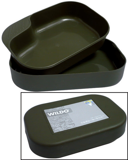 Mil-Tec WILDO® Camp-A-Box Σετ Φαγητού από Πλαστικό Riad, Λαδί