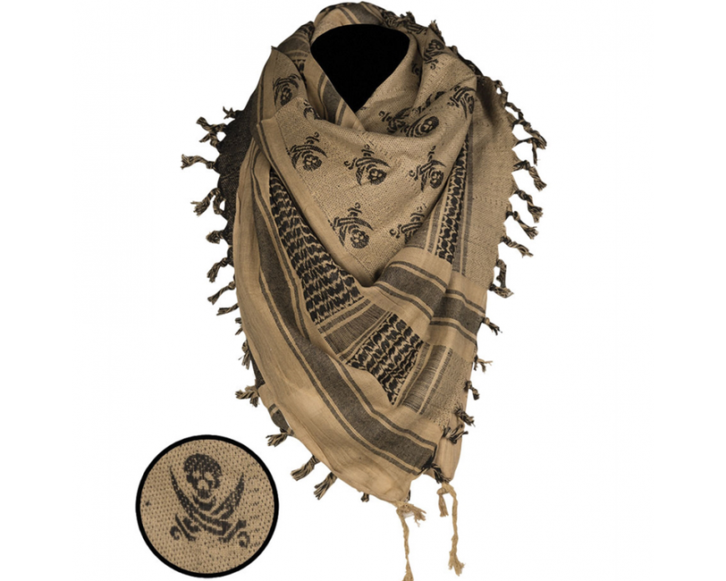 Mil-Tec Skull αραμπέ coyote, μαύρο, 110 x 110cm