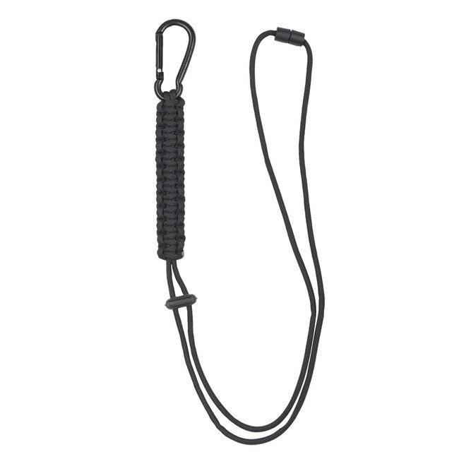 Mil-Tec Paracord Σχοινί με Karabίνα, Μαύρο