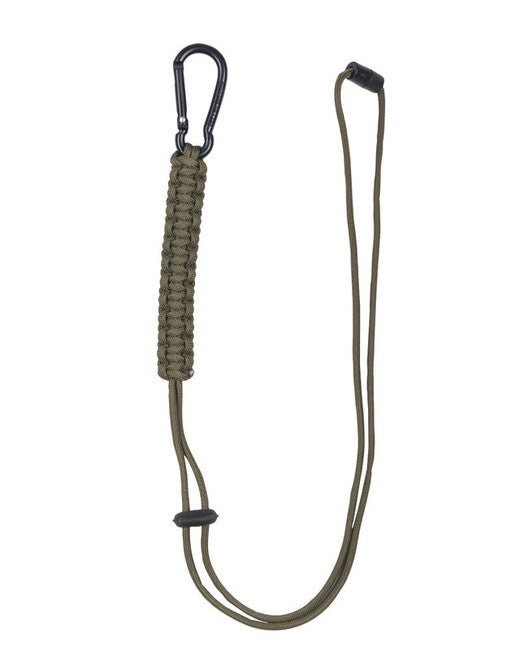Mil-Tec Paracord Σχοινί με Καραμπίνερ, Λαδί
