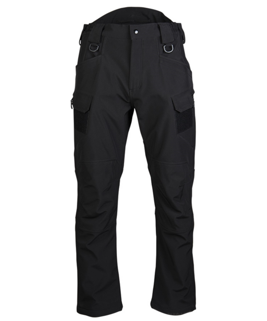 Mil-Tec 'assault' Παντελόνι Softshell, μαύρο