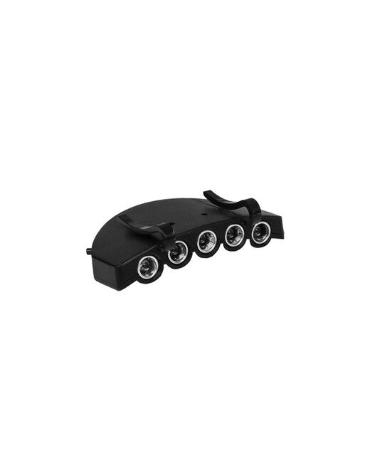 Mil-Tec Φακός Καπέλου 5 LED, Μαύρο
