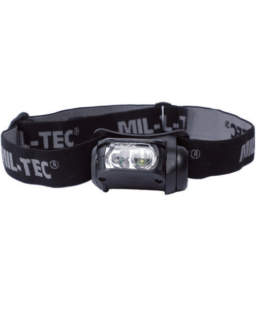 Mil-Tec LED κεφαλόφωτο, λευκό / πράσινο / κόκκινο / μπλε