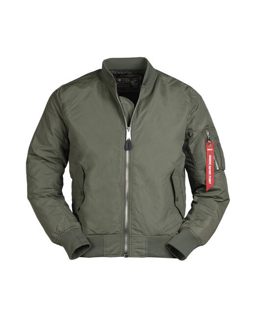 Mil-Tec US MA1 λεπτό μπουφάν bomber, λαδί