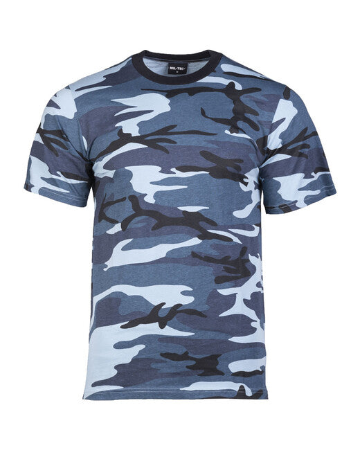 Mil-Tec Μπλουζάκι Κοντό Μανίκι, sky blue camo