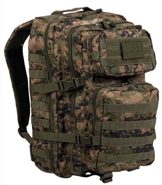 Mil-Tec Σακίδιο Πλάτης Assault Digital woodland, 36L, Large