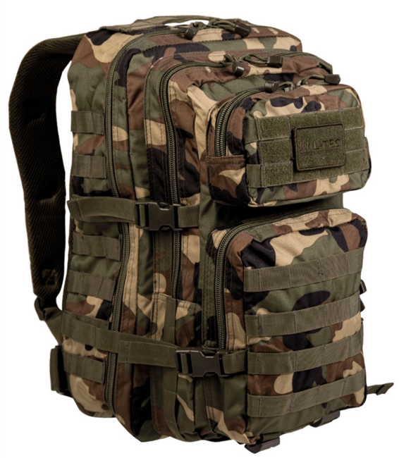 Mil-Tec Σακίδιο Πλάτης US Assault Large Woodland, 36L