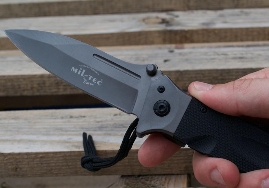Mil-Tec DA35 Αναδιπλούμενο Μαχαίρι Micarta 22cm, μαύρο