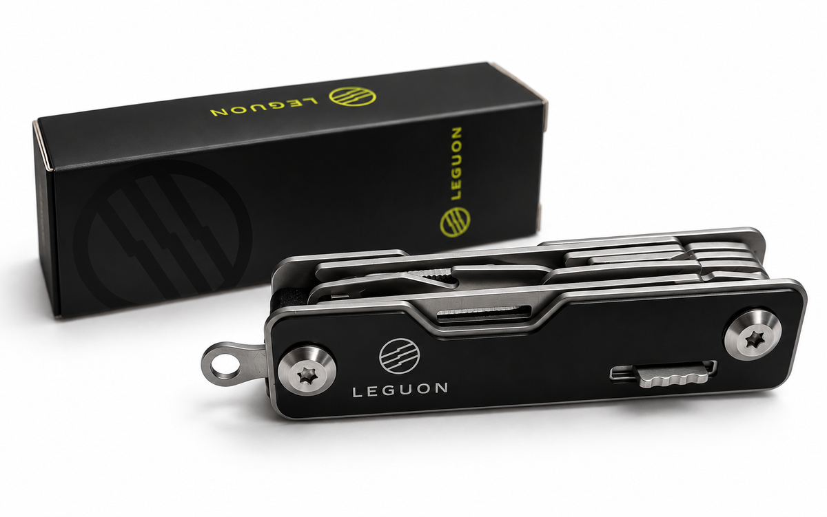 Leguon Brevis mini multitool 9-in-1, black
