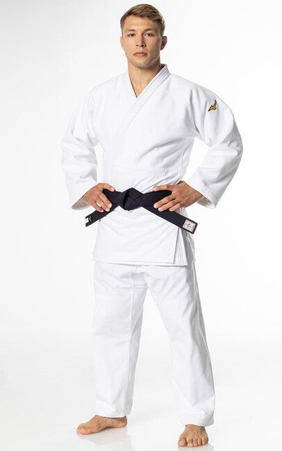 Mizuno Yusho III IJF κιμονό judo 750g, λευκό