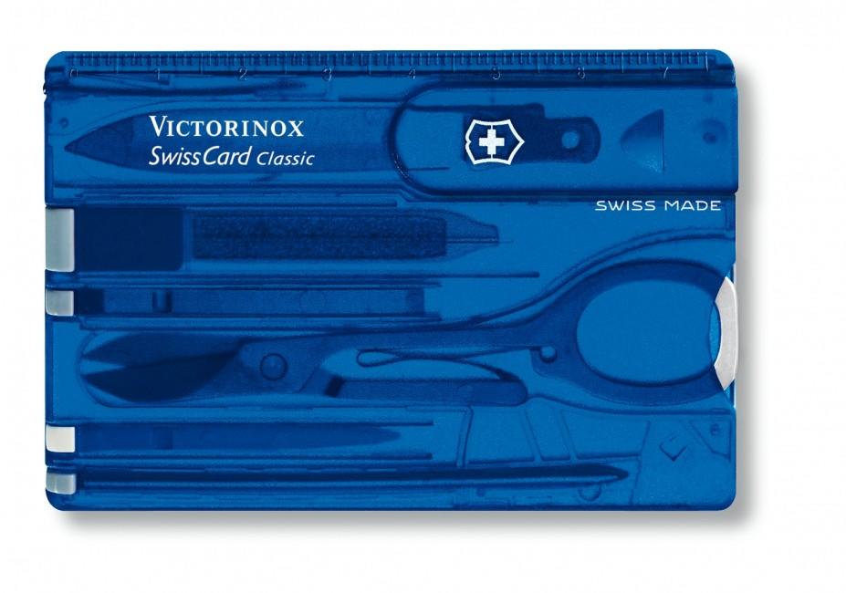 Victorinox SwissCard Πολυλειτουργική κάρτα 10σε1, μπλε