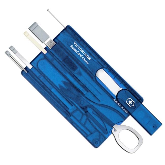 Victorinox SwissCard Πολυλειτουργική κάρτα 10σε1, μπλε