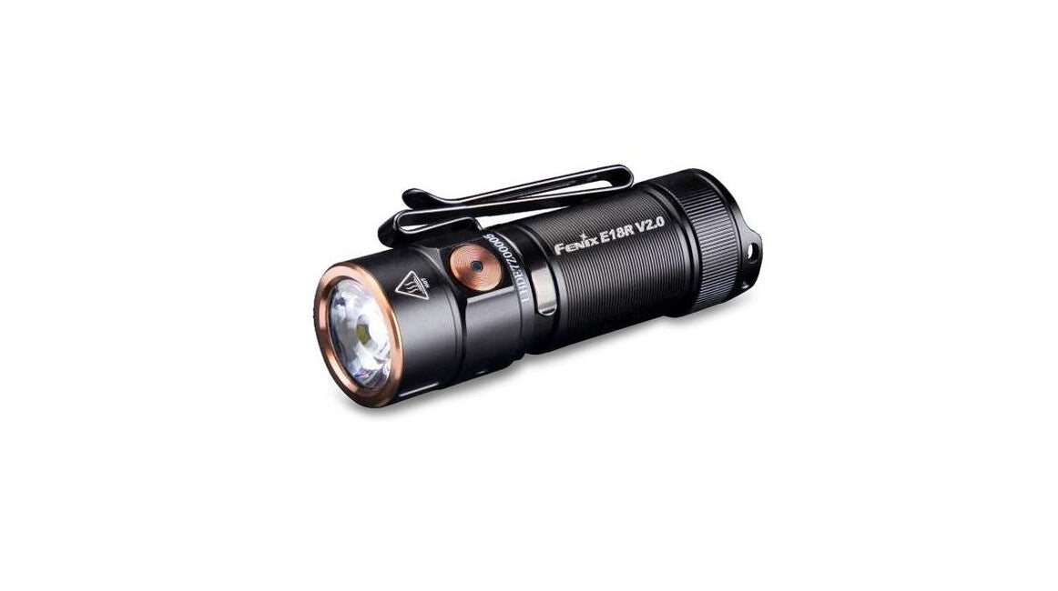 Fenix E18R V2.0 GE φακός επαναφορτιζόμενος, μαύρο