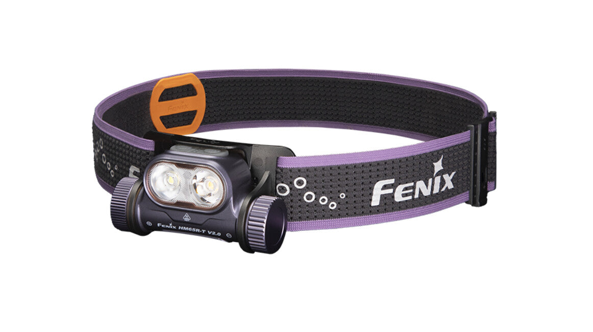 Fenix HM65R-T V2.0 φακός κεφαλής επαναφορτιζόμενος, σκούρο μωβ