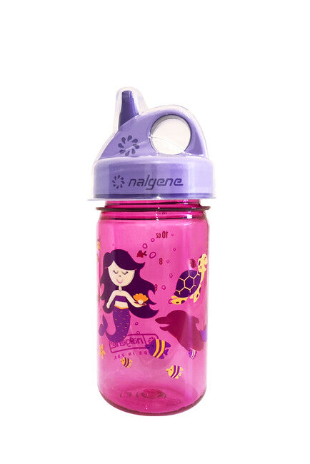 Nalgene Grip-n-Gulp Sustain Φιάλη Παιδική 0,35 l, Ροζ Θαλάσσια Νύμφη