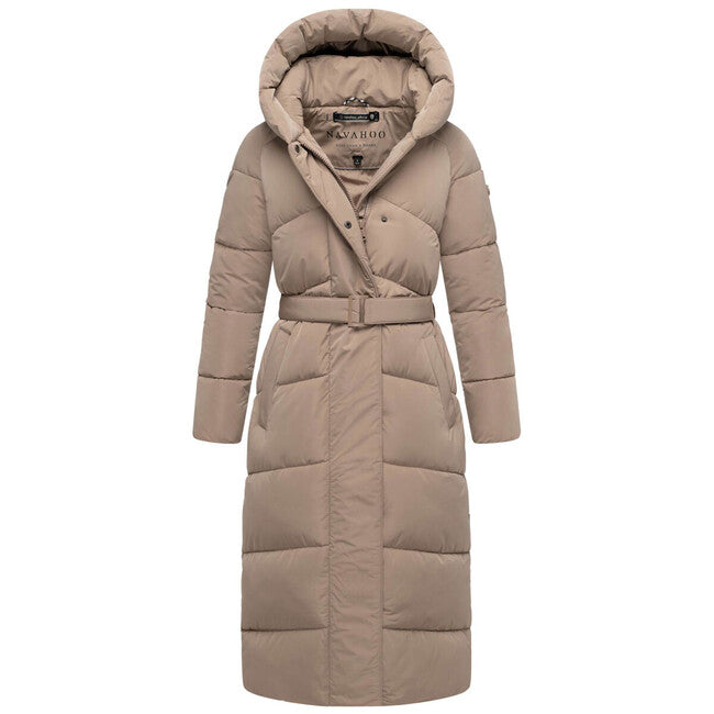 Navahoo EISBLICK Μακρύ Χειμερινό Μπουφάν γυναικείο, taupe grey
