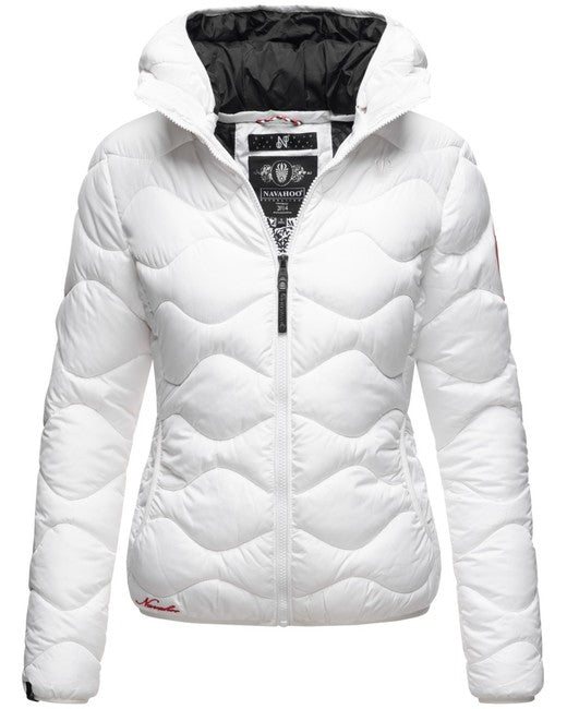 Navahoo KEY COLOR women's winter hooded jacket, white