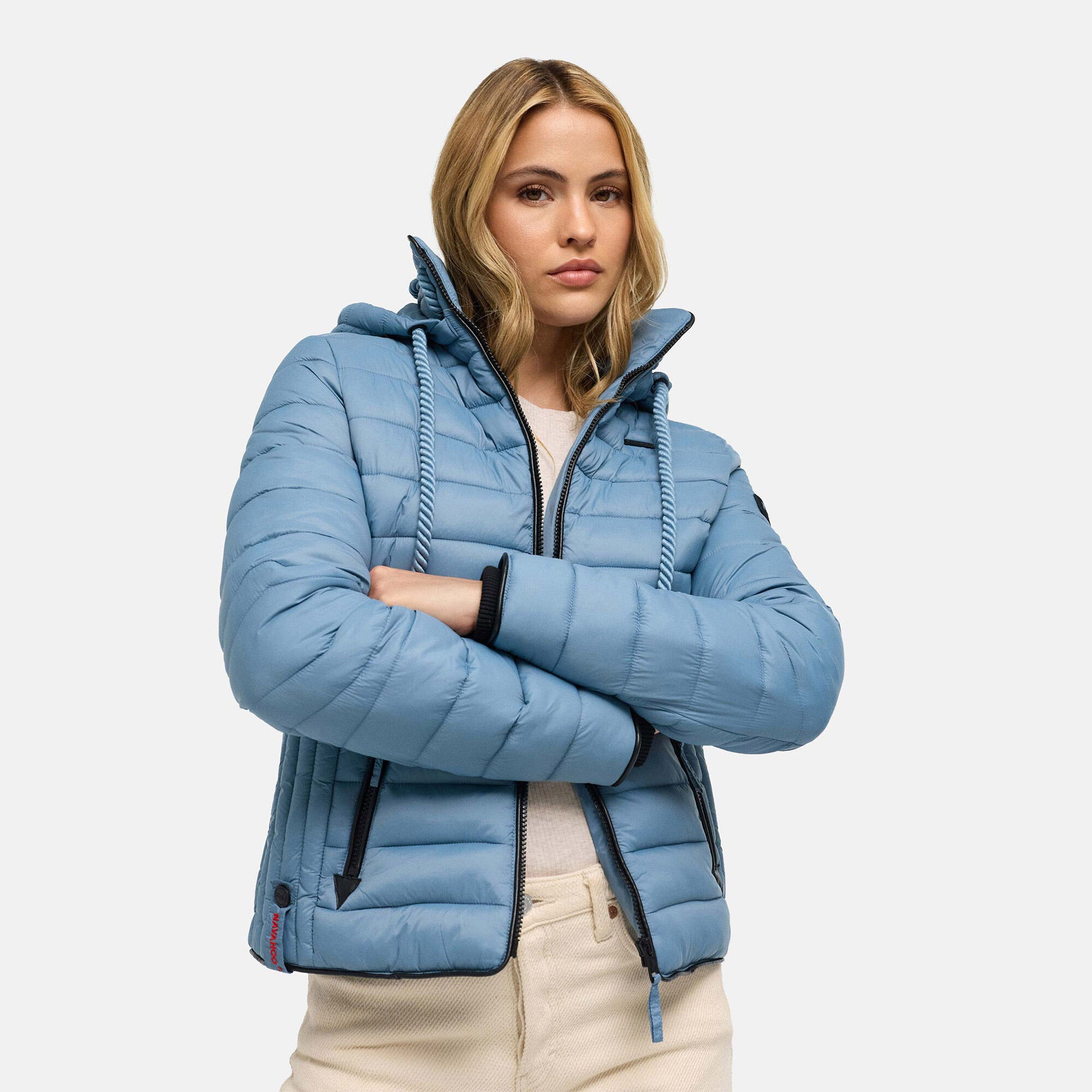 Navahoo Lulana dámska prechodná bunda s kapucňou, powder blue