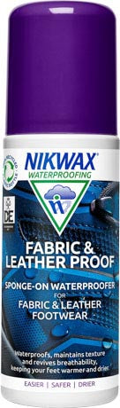 Nikwax Fabric & Leather Proof Sponge αδιάβροχο προϊόν με σφουγγάρι για υφασμάτινα, δερμάτινα και συνδυασμένα παπούτσια 125ml