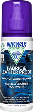 Nikwax Fabric & Leather Proof Spray αδιάβροχο σπρέι με σφουγγάρι για δερμάτινα και συνδυασμένα παπούτσια, 125ml