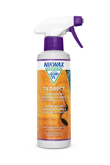 Nikwax TX.Direct Spray-On αδιάβροχος εμποτισμός σπρέι ενδύματος, 300ml