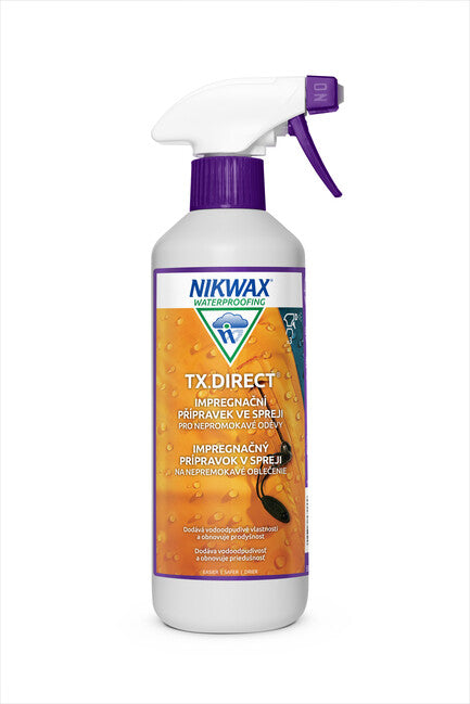Nikwax TX.Direct Spray-On sprej αδιάβροχης προστασίας ρούχων, 500ml