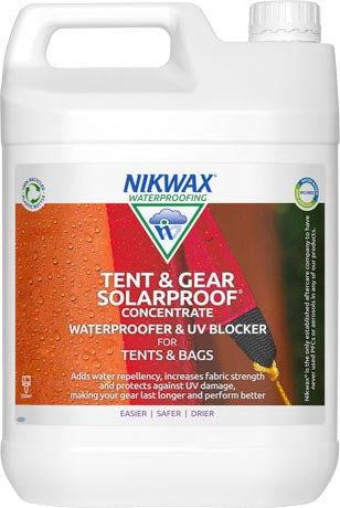 Nikwax Tent & Gear Solar Proof Concentrate Εμποτιστικό για Σκηνές και Εξοπλισμό συμπυκνωμένο, 5l