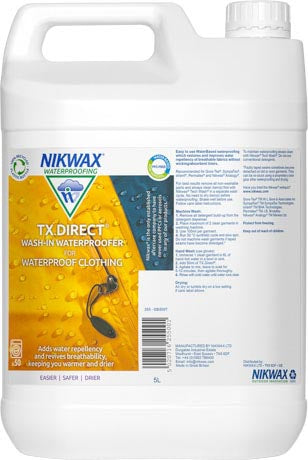 Nikwax TX Direct Wash-In καθαριστικό για αδιάβροχα ρούχα, 5L