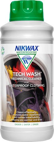 Nikwax Tech Wash Απορρυπαντικό Εξοπλισμού Outdoor και Συνθετικών Υπνόσακων, 1L