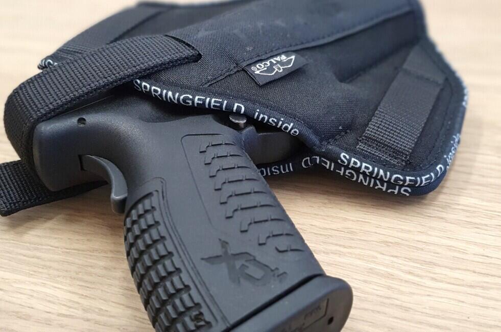 Falco IWB Θήκη Κρυφής Μεταφοράς Όπλου Νάιλον Αναπνέουσα Walther P22, μαύρο δεξί