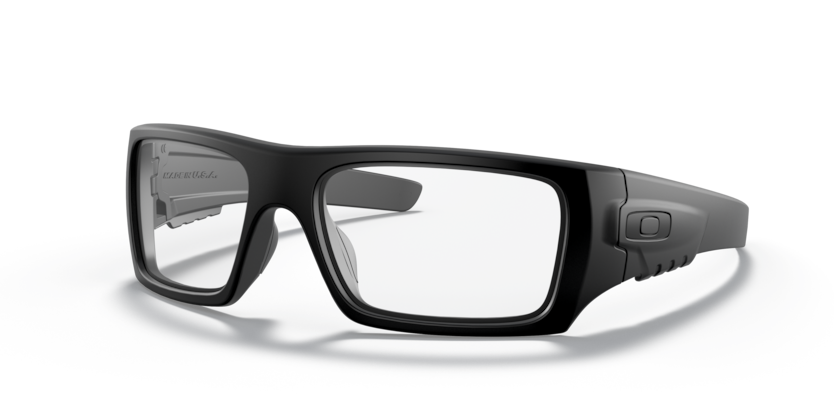 Oakley Det Cord Μπαλιστικά Γυαλιά με Διάφανο Φακό, Ματ Μαύρο