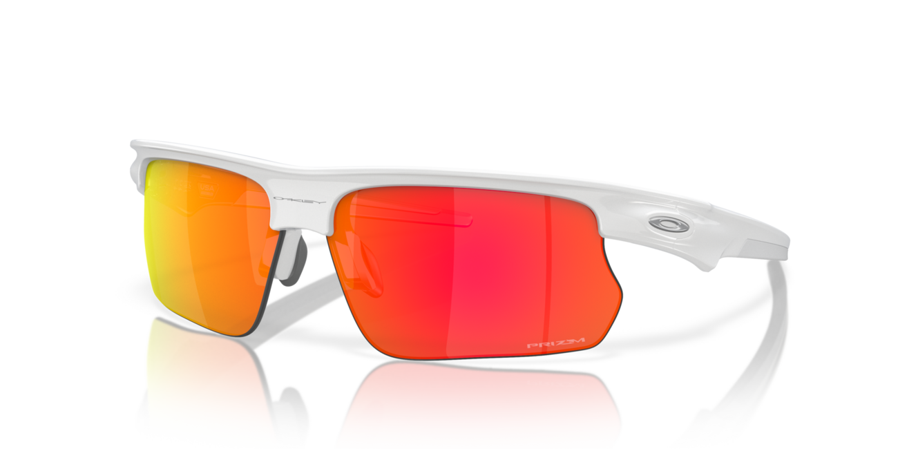 Oakley BISPHAERA Γυαλιά Ηλίου με Σκελετό Polished White και Φακούς Prizm Ruby, 68