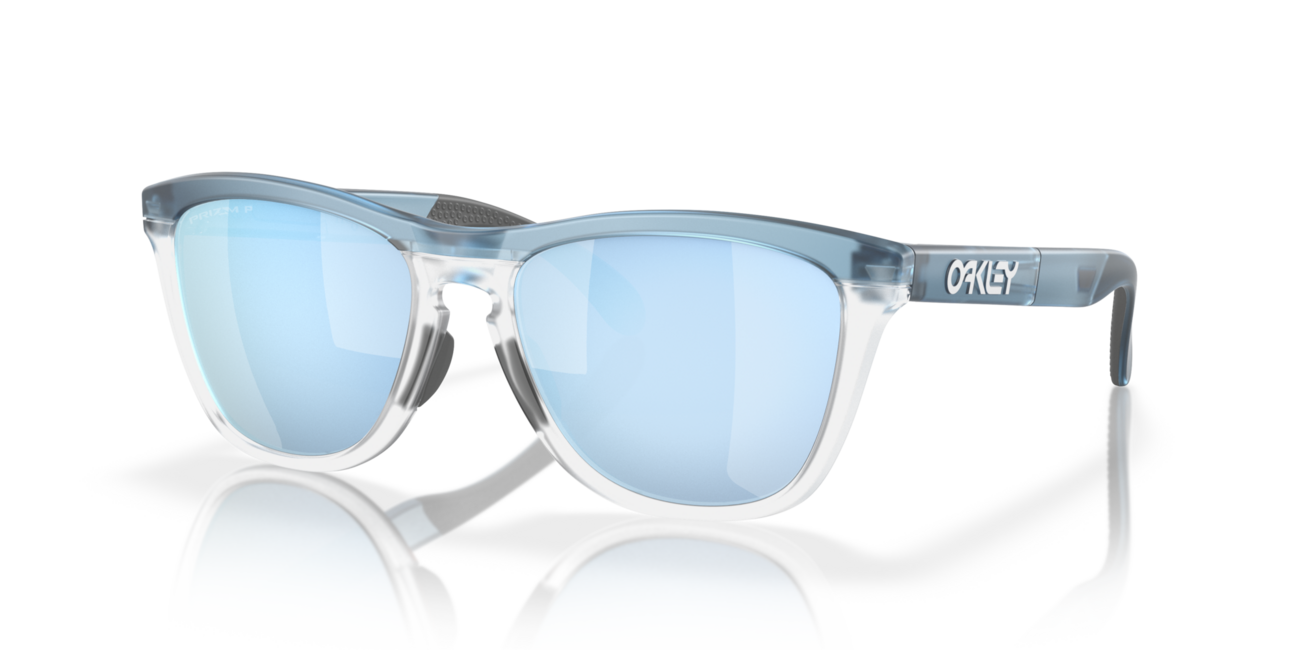Oakley FROGSKINS RANGE Γυαλιά Ηλίου με σκελετό Trans Stonewash/Clear και φακούς Prizm Deep Water Polarized, 55