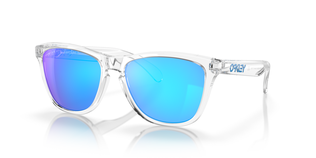 Oakley FROGSKINS Ηλιακά Γυαλιά με Σκελετό Crystal Clear και Φακούς Prizm Sapphire Iridium 55