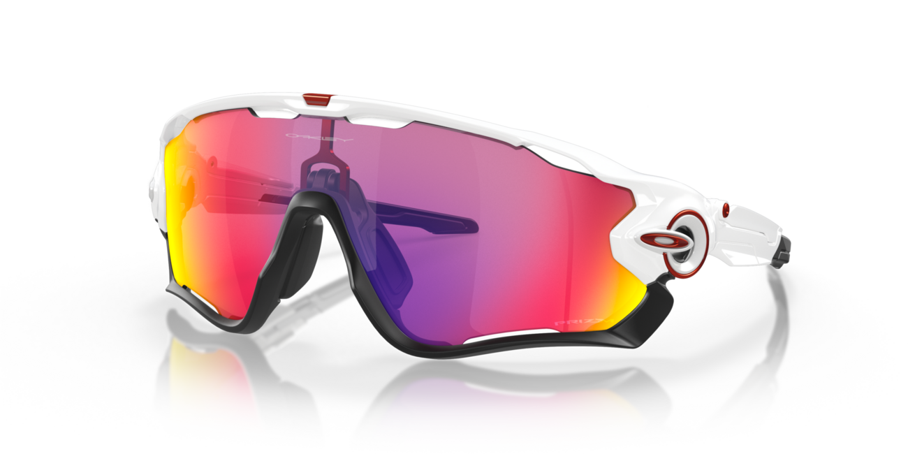 Oakley JAWBREAKER Γυαλιά Ηλίου με Σκελετό Polished White και Φακούς Prizm Road
